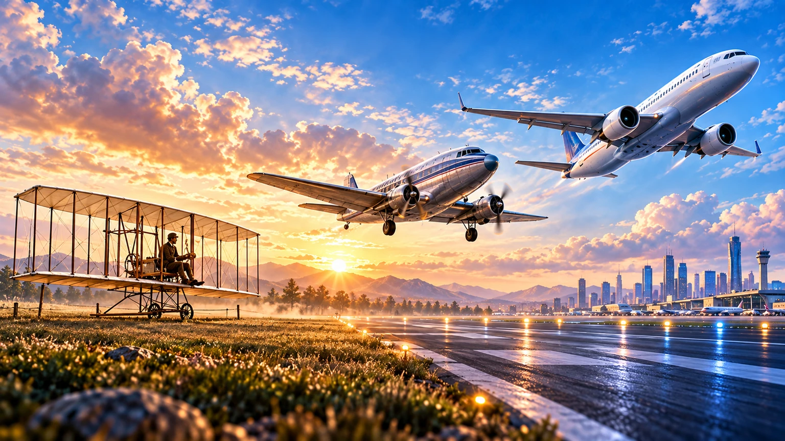 Illustration : L’histoire de l’aviation